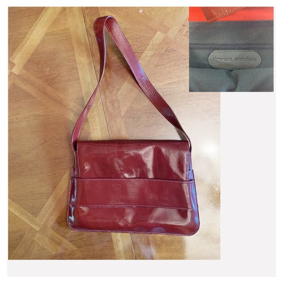 SIGERSON MORRISON Patent Leather Red Shoulder Bag - Picture 4 of 4